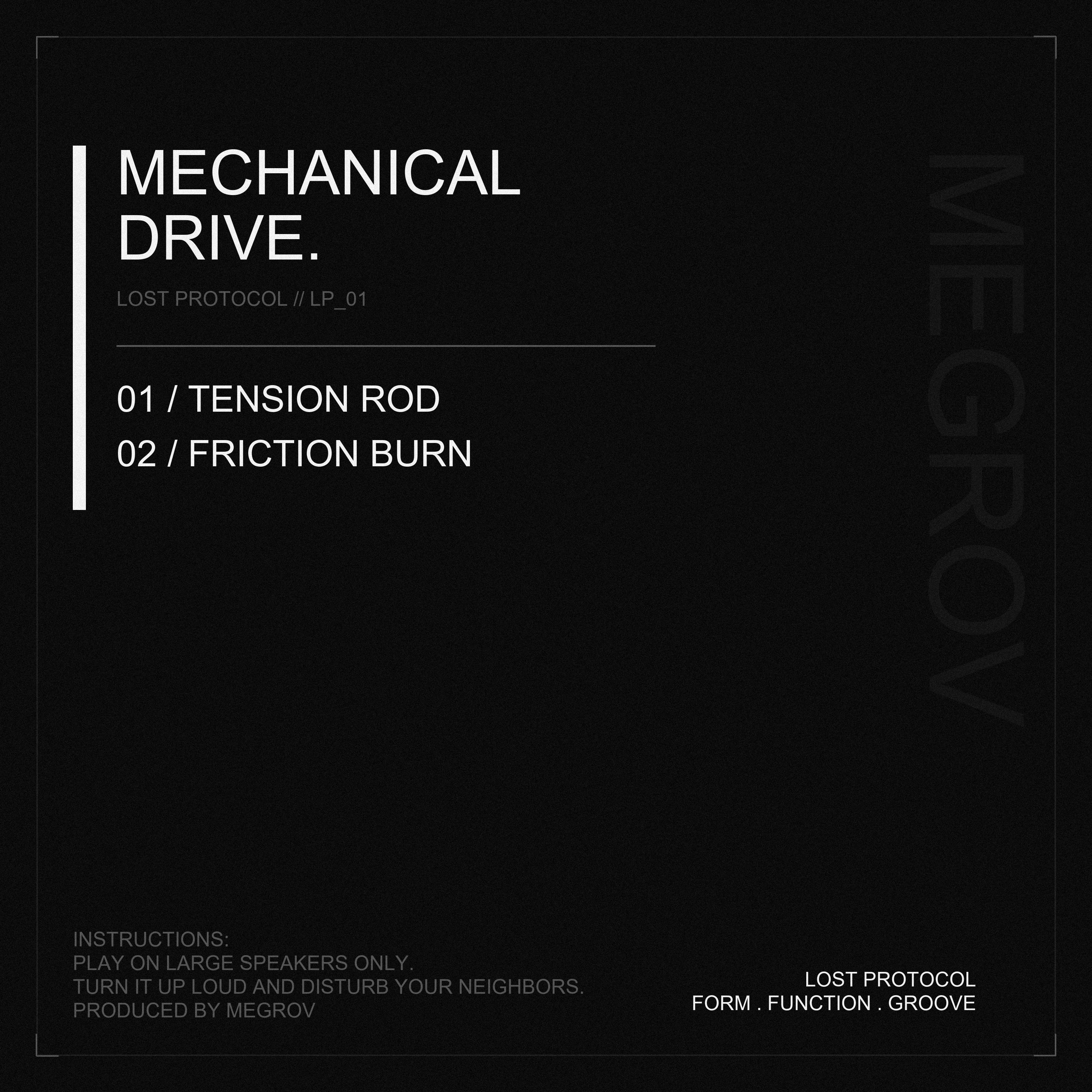 Mechanical Drive Album Cover - Megrov